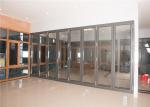 Office Floor Aluminium Glass Window Gray Subframe Powder Coated Waterproof