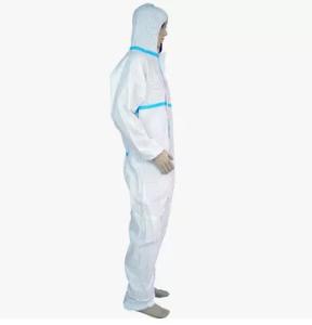 Wholesale Hooded Disposable Protective Suit , Waterproof Isolation Gown Work Safety from china suppliers