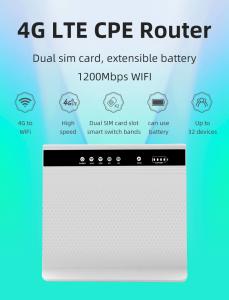 Wholesale Cat6 Dual Sim Unlocked 4G LTE 5ghz Wifi Router With Sim Card Slot SMA Antenna from china suppliers