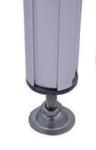 OD 43mm Foot Cup Aluminum Pipe Fittings AL-22 Zinc Alloy
