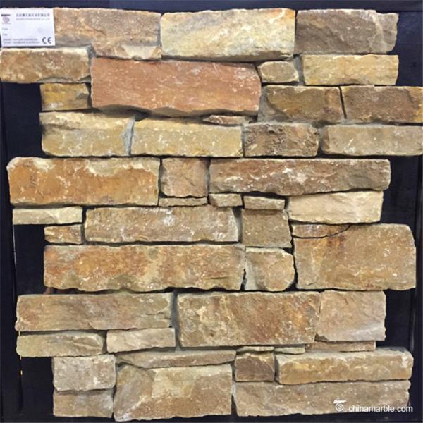 Natural stone High Compression Strength Concrete Backed Stone For Exterior Wall