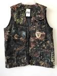 Mens camo vest 031 in mercerized cotton fabric, jungle camouflage, S-3XL