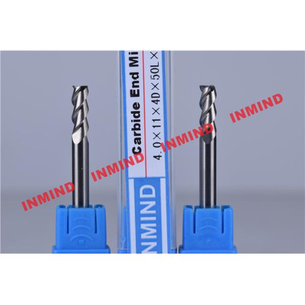 0.7 um Grain Size Cnc End Mill Bits / Milling Machine Bits 3 mm Diameter