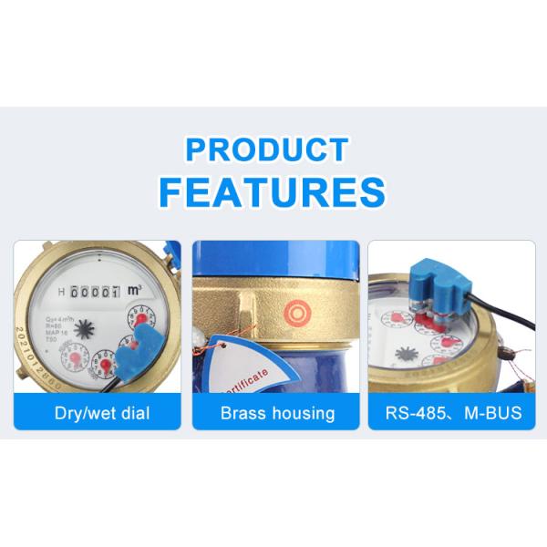 Pulse Output Multi Jet Wired Remote Water Meter Pulse Sensor