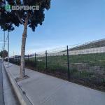 Wire Dia 5mm Metal Mesh Fencing RAL 6005 Green Powder Coated 3D Fence Panel