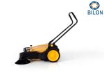 Flexible Manual Walk Behind Street Sweeper Max Working Efficiency 3680m2/H