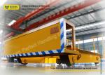 Metal Coil Transfer Trolley / Motorized Rail Cart With Steel Pipe Handling
