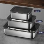 Classic Stainless Steel Freezer Containers Food Storage Multiple Capacity ODM
