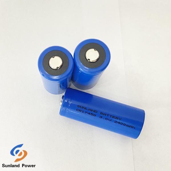 Primary Battery 3.0V CR17450 Smart Home 2400mAh Li-MnO2 Battery