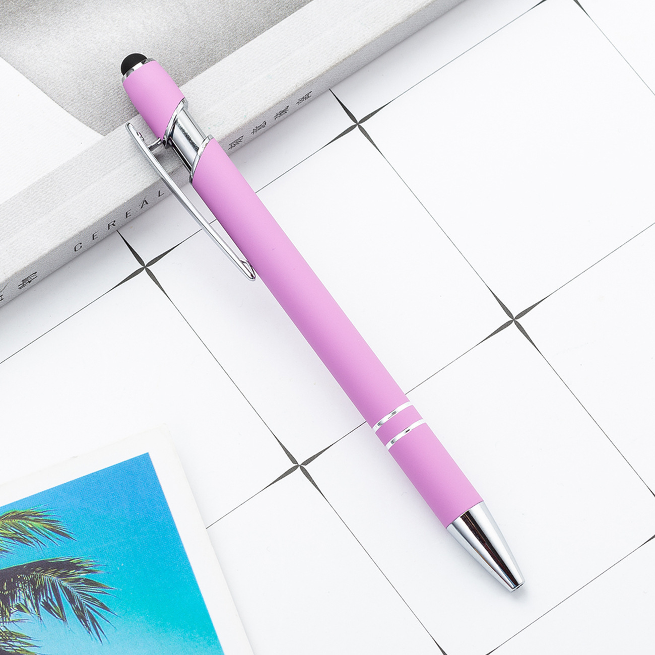 NO Erasable Ball Point Pen Writing Soft Touch Stylus with Custom LOGO Personalization