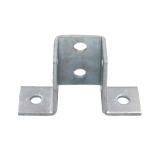 Customized Strut Channel Fittings Flat Angle silver For electrical Channel