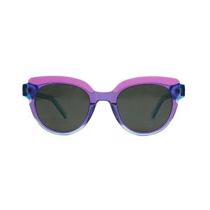 Wholesale Colored Acetate Circle Frame Sunglasses flexible Gradient Customised from china suppliers