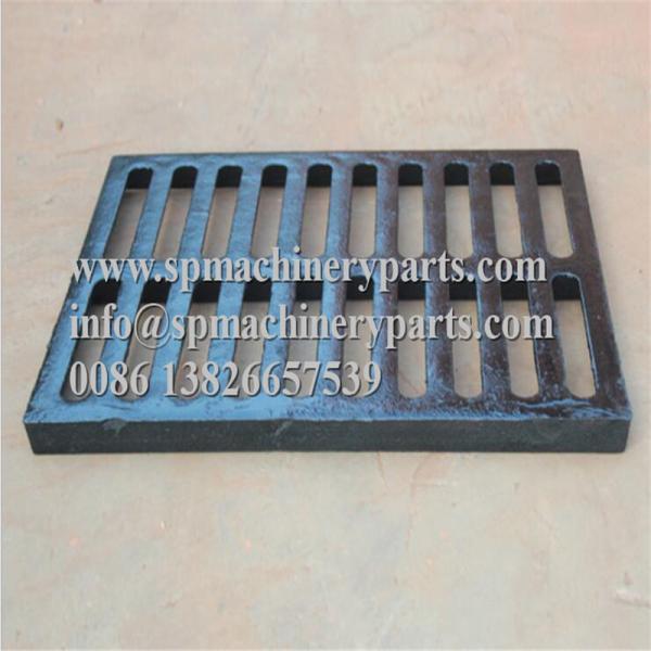 Quality Class E600 duracoated extra heavy-duty 12" x 24" [305mm x 610mm] cast iron grate in frame from china for sale
