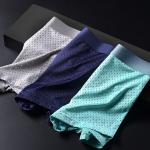 Anti-Bacterial Plus Size Boxer Shorts Ice Silk Men'S Polyester Spandex Boxer