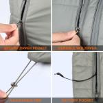 Premium Women Men Winter Heated Waistcoat USB Quilted Sleeve Jacket Padded Gilet