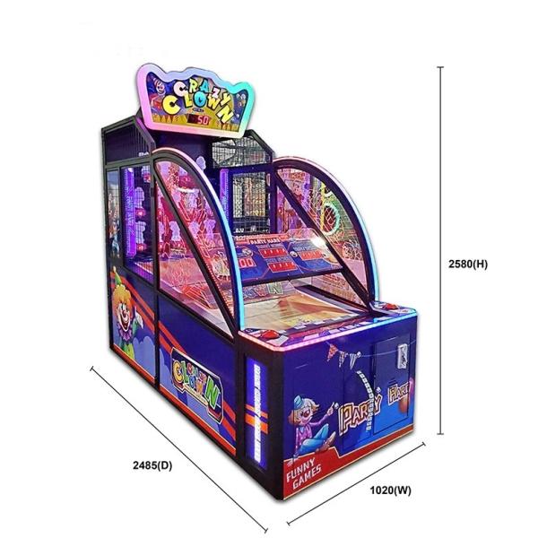 Shooting Game Trow Ball Crazy Clown Arcade Machine For Relaxation