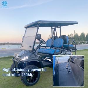 Wholesale 4 Seater Golf Cart Key Less 60V 5KW PMSM System Electric Golf Buggy Scooter Remote Control from china suppliers