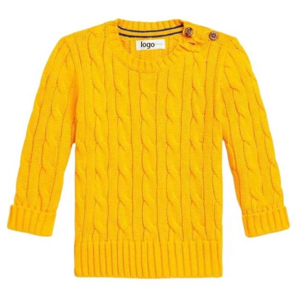 2023 Winter sweaters for kids cable knitting pullover Children Girls sweaters