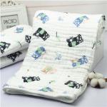 Lightweight Muslin Baby Blankets Stock Nature Cotton Portable Reactive Printing