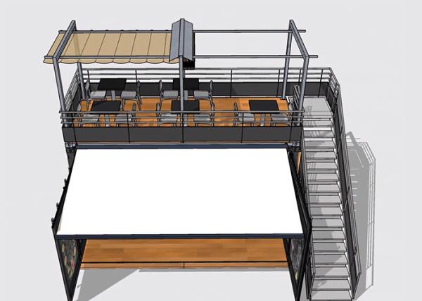 Topshaw Popular Prefab House Modular 20ft 40ft Shipping Container Shop Design