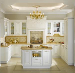 China modular kitchen designs,kitchen supplies from China,solid wood door panel,white kitchen cabinets image on sale