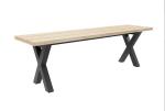 X SHAPED STEEL BENCH LEGS WITH TOP SUPPORT BAR