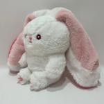 35CM 14" Pink& White Easter Plush Toy Bunny Rabbit Stuffed Animal in Strawberry