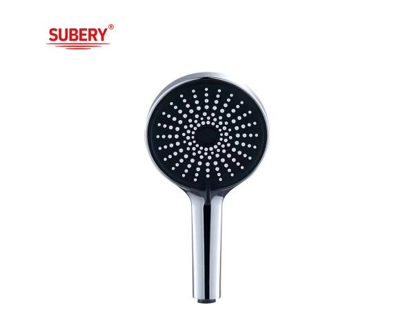 ABS 3 function handshower hand shower for shower column chrome bathroom round