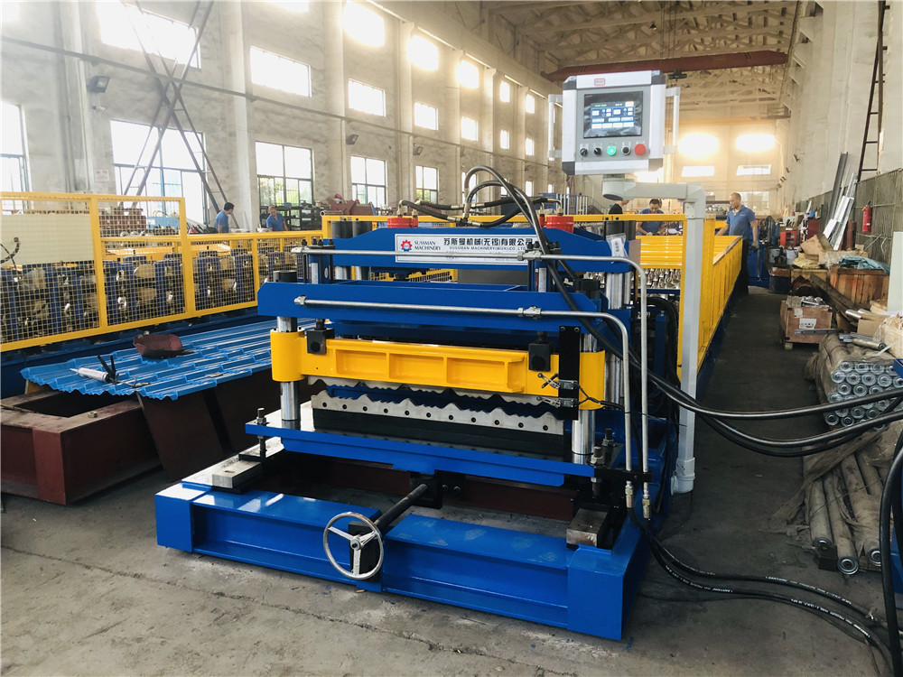 12m/Min 840mm Galvanized Sheet Glazed Tile Roll Forming Machine