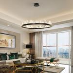 Iron Crystal Paint Nordic Luxury Pendant Lights Modern LED 3 Colors