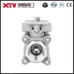 Straight Through Type Xtv Butt Welded 3PC Ball Valve ISO Mounting Pad Without