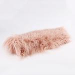 100% Acrylic Front Material Faux Fur Fabric Solid Color Long Pile from for Home