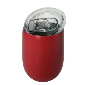 Wholesale 360ml 480ml Stainless Steel Mug With Lid , Coffee Insulated Mug Red Printing from china suppliers