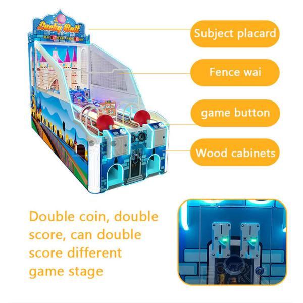 Amusement Park Pushing Ball Skill Machine For Kids Over 5 Years Old