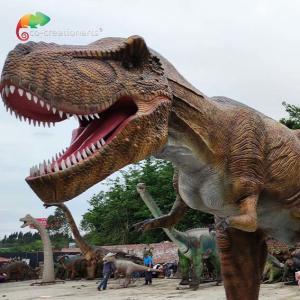 Wholesale 9M Life Size Animatronic Dinosaurs Jurassic World T Rex Animatronic Snowproof from china suppliers
