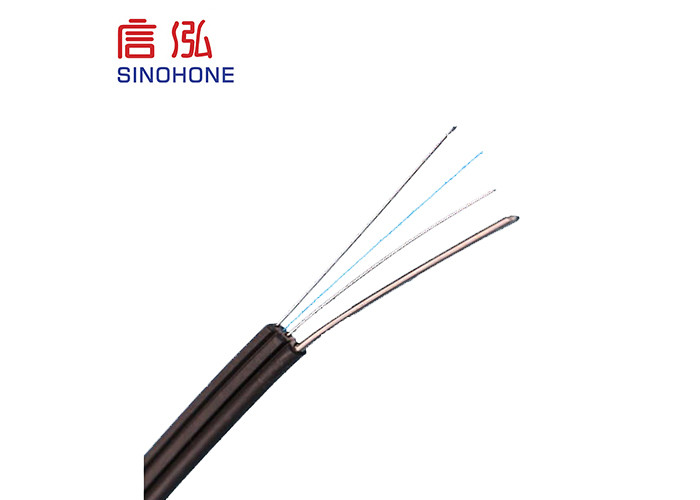 FTTH Aerial Duct Drop Indoor Fiber Optic Cable Bow Type Self Supporting Stretch Proof