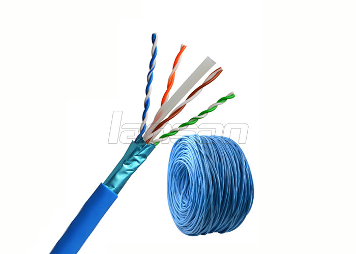 Indoor Cat6 Lan Cable FTP 0.57mm CCA 1000ft For Graphic Image CE Approved