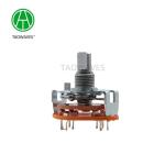 25mm Metal Shaft Rotary Route Switch Voltage Selector Switch Standard Compliance