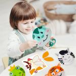 5PCS Cute Animal Paper Plate Craft Kit Kids DIY Birthday Gift Box