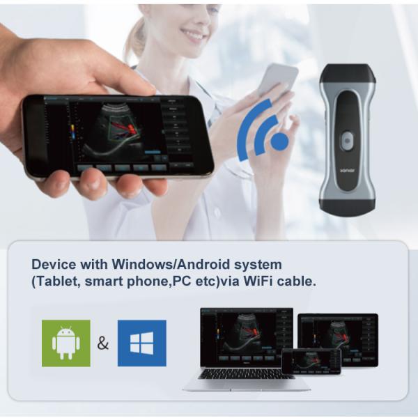 Wifi Yonker Double Probe Mini Handheld Cow Pet Animal & Portable Machine Vet Veterinary Ultrasound Scanner Monitor