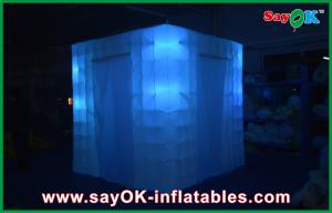 Wholesale Photo Booth Wedding Props White Inflatable Trade Show Booth Light Square Tent Gathering Party from china suppliers