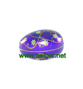 Wholesale egg shape chocolate tin container for easter holiday from china suppliers
