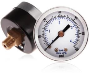 Wholesale 1.57&quot; 40mm Bezel Pressure Gauge Bourdon Tube Dry Air Test Chrome Plated from china suppliers