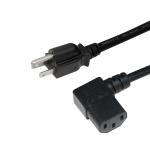 Angle Elbow Power Supply Cable Cord IEC C13 Plug American Extension 110V 10A