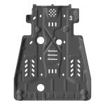 High- Front Engine Base Skid Plate for Toyota Land Cruiser LC100 Protection