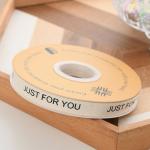 13mm Logo Cotton Ribbon Literary Fresh Flower Bouquet Cake Decoration Gift Box
