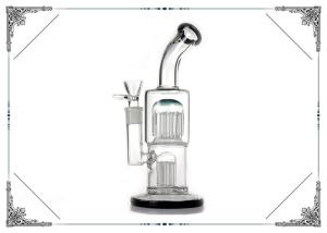 Wholesale 12'' Toro Glass Bubber Bong With 20 Tree Arms Perc Hookah Pipes Black Base from china suppliers