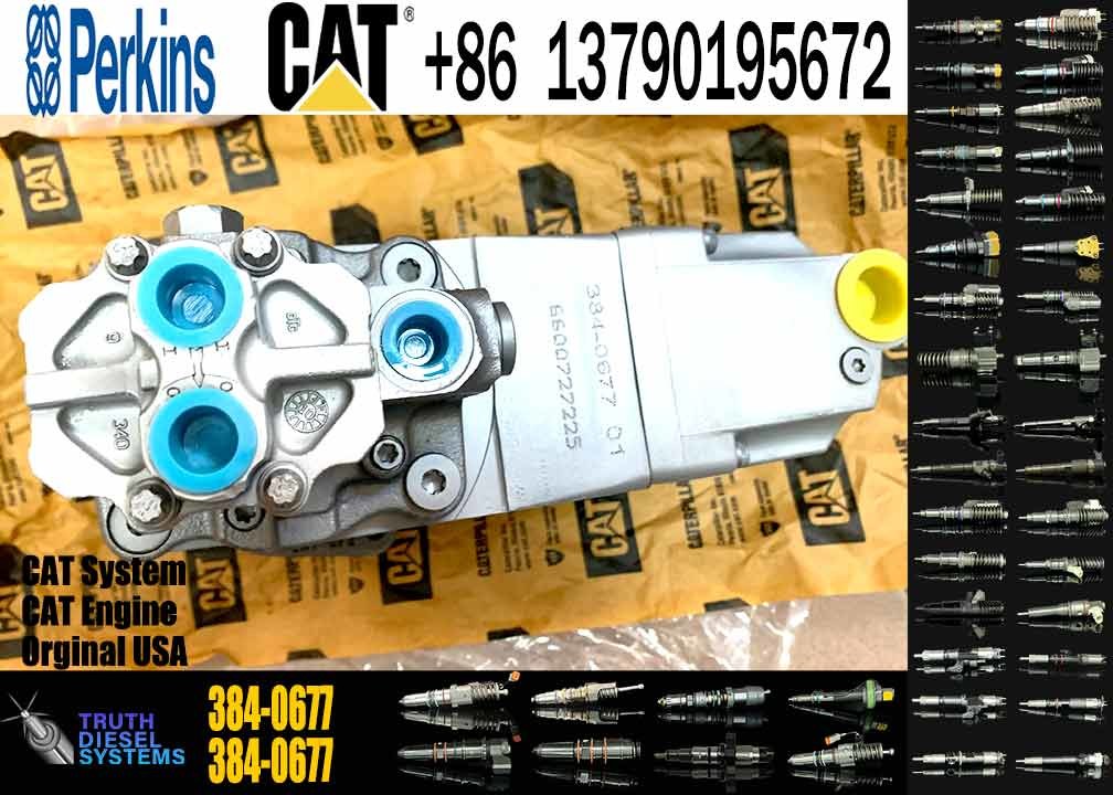 Excavator spare parts 384-0677 engine C7 C9 Fuel Injection Pump 3840677 For Caterpillar