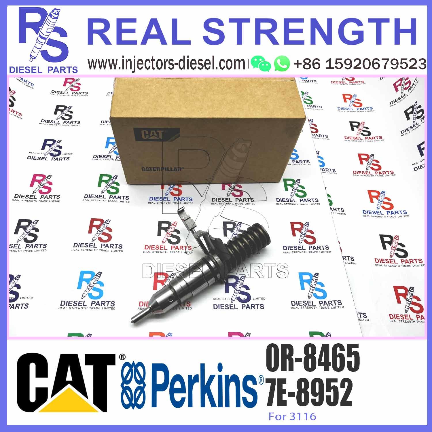 3116 3406B Engine Diesel Fuel Injector 1278228 OR8465 127-8228 0R-8465 Nozzle For Caterpillar Industrial