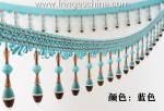 Handmade fashionable chain beads lace tassels fringes for curtain/sofa/pillow